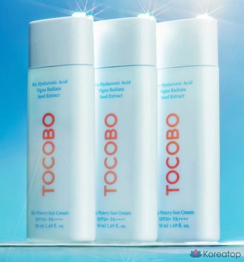 Солнцезащитный крем Tocobo Bio Watery Sun Cream SPF50+ PA++++, 50 мл, 1 шт.