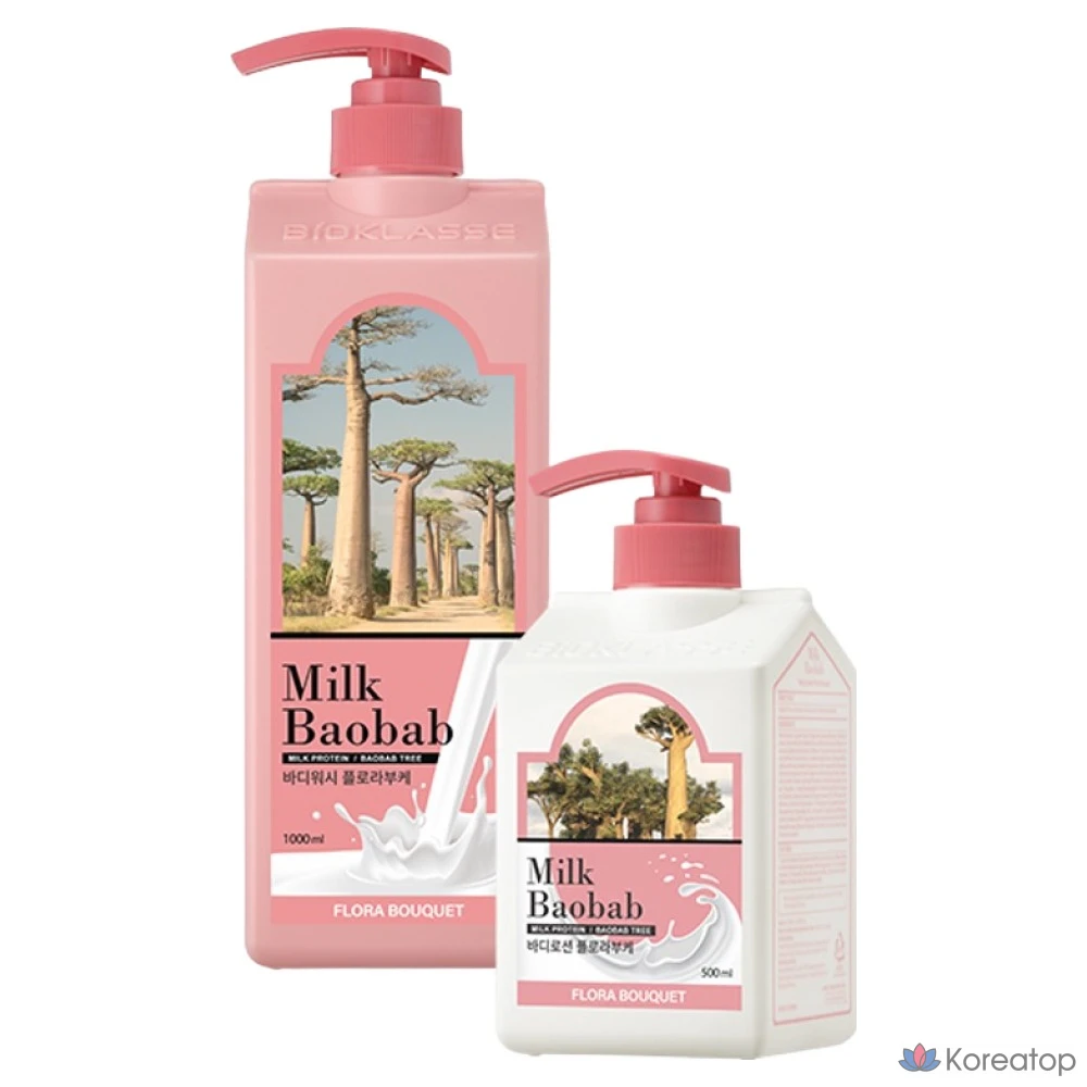 Гидрофильное масло для тела Milk Baobab Body Wash Flora Bouquet, 1 л, 1 шт.