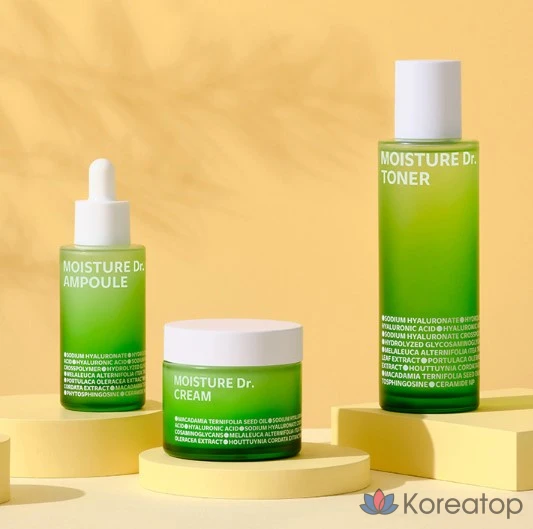 Набор для ухода Isoi Moisture Doctor 2-piece Set (Cream + Toner), 70 мл + 8 мл x 3, 1 шт.