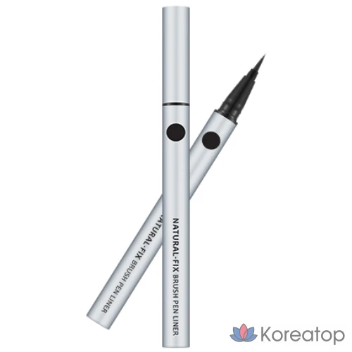 Подводка для глаз Missha Natural Fix Brush Pen Liner, оттенок Black, 0.6 г, 1 шт.
