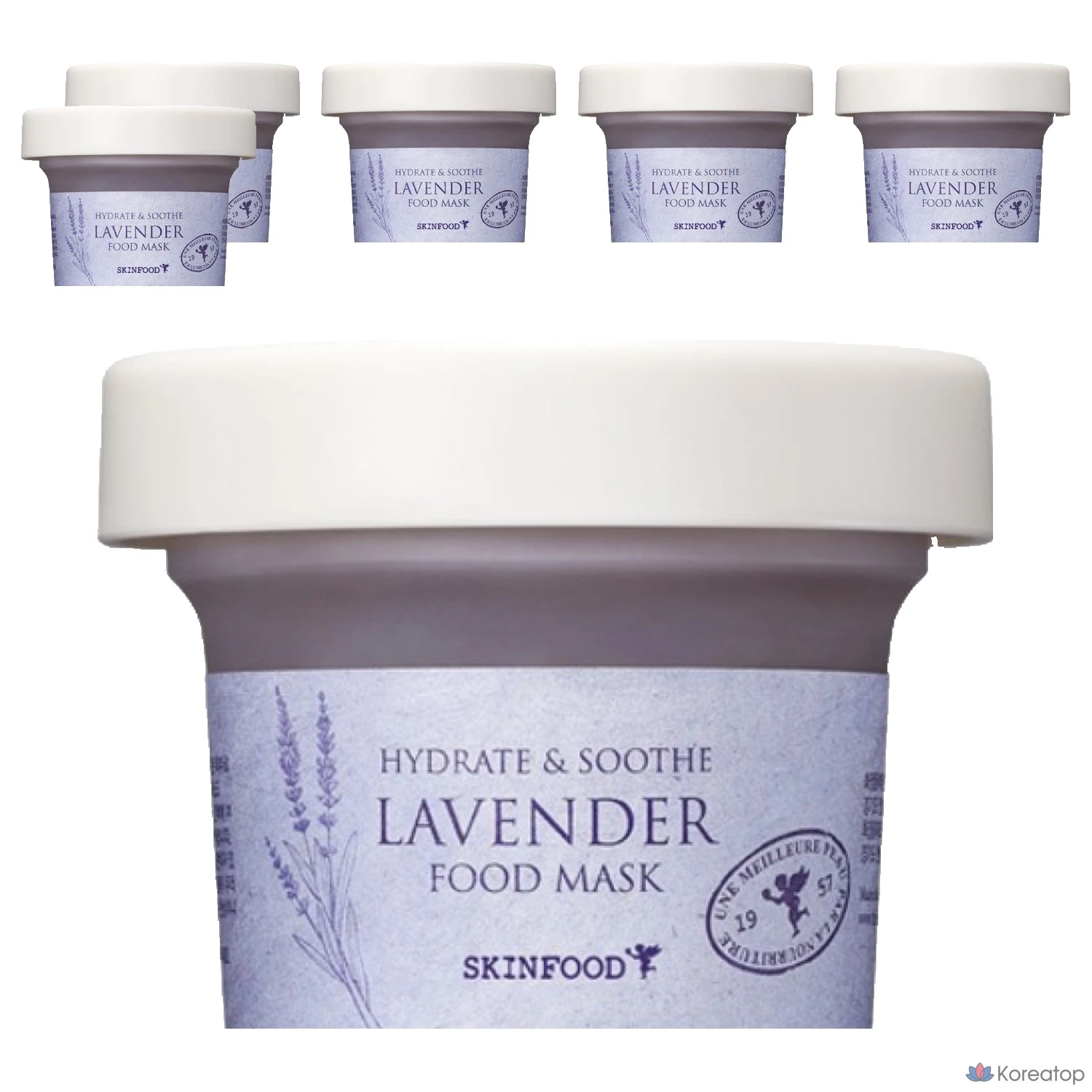 Тканевая маска для лица Skinfood Lavender Food Mask, 120 г, 6 шт.