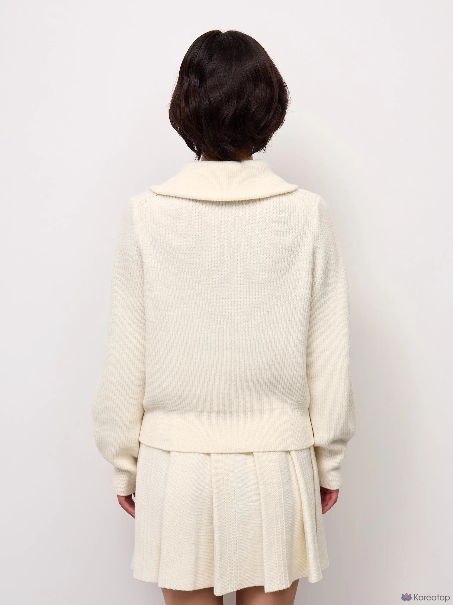 Свитер Uniqlo Rib Stitch Half Zip Sweater