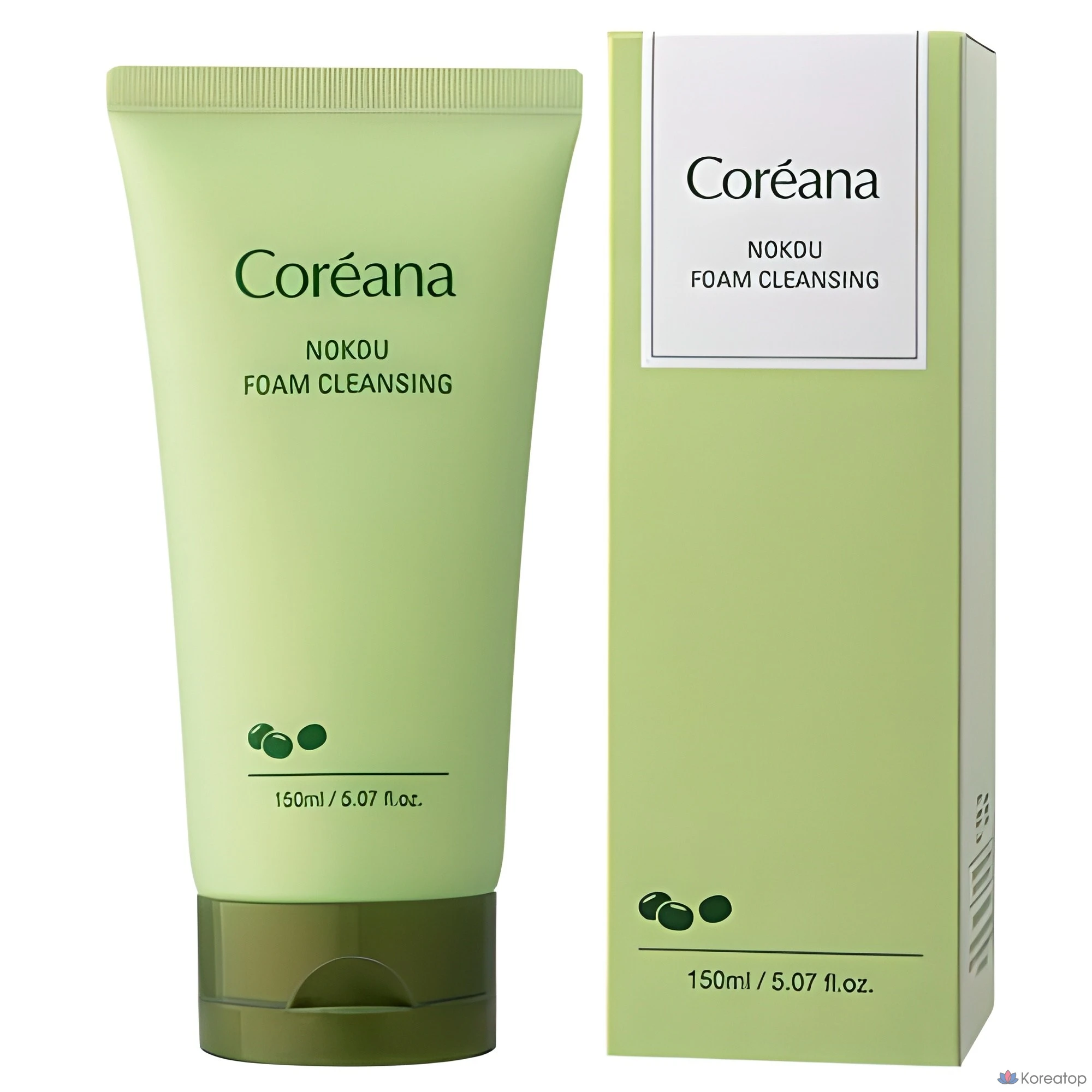 Очищающая пенка Coreana Green Bean Cleansing Foam, 150 мл, 1 шт.
