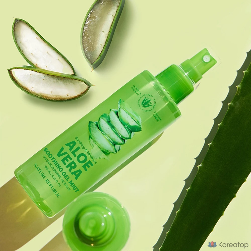 Увлажняющий гель-мист Nature Republic Soothing & Moisture Aloe Vera 92% Soothing Gel Mist, 155 мл, 1 шт.
