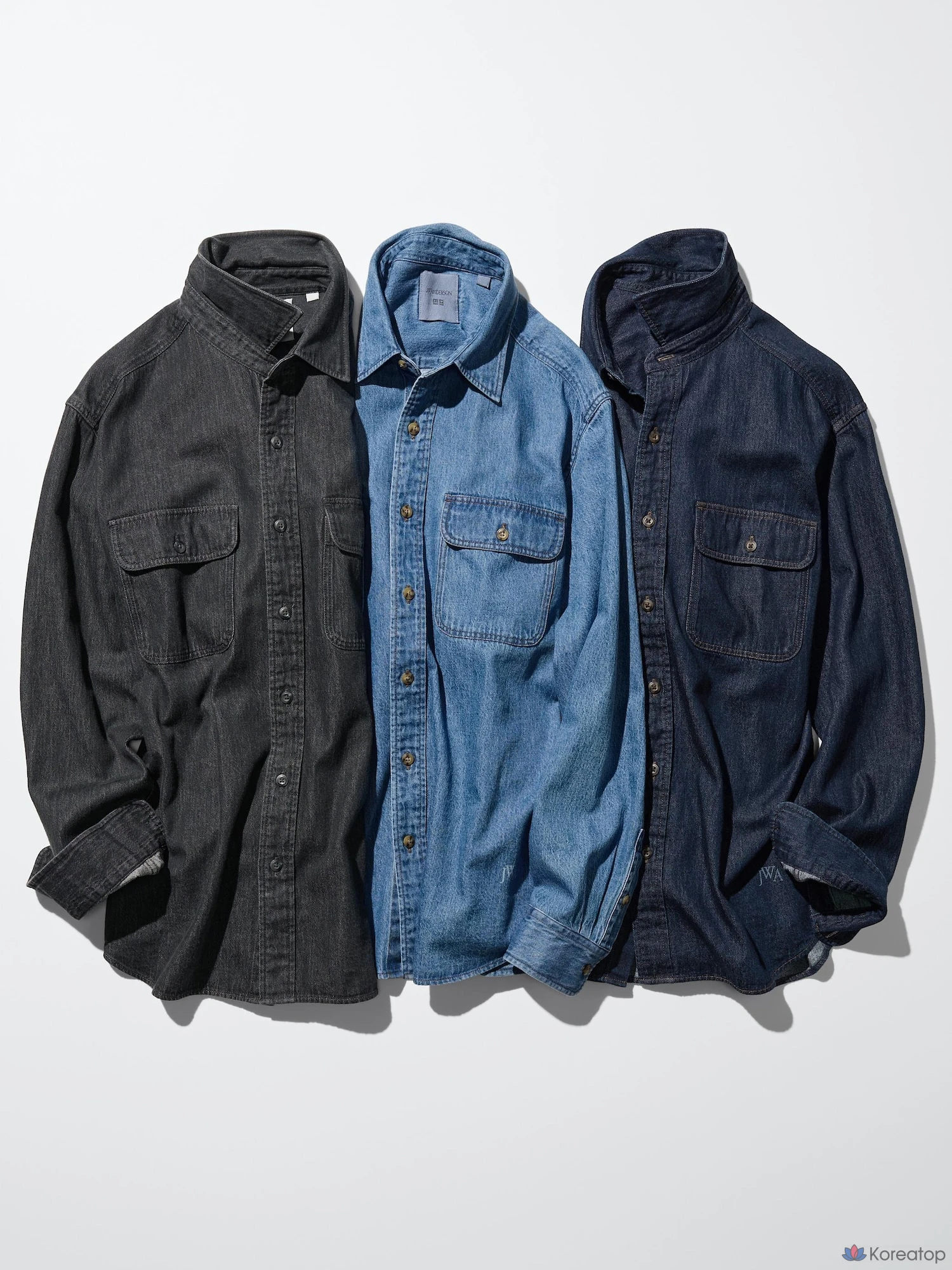 Джинсовая рубашка Uniqlo