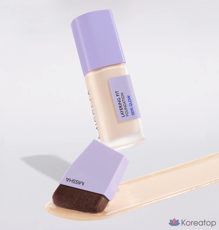 Кисть для лица Missha Layering Fit Face Brush, оттенок Purple, 1 шт.