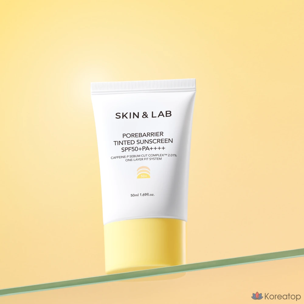 Солнцезащитный крем SKIN&LAB Pore Barrier Tinted Sunscreen SPF50+ PA++++, 50 мл, 1 шт.