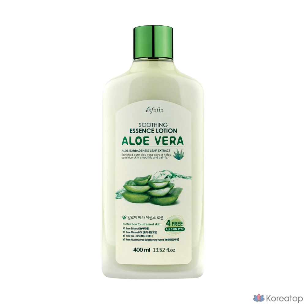 Набор для ухода Esfolio Aloe Vera Soothing Toner+Lotion+Cream 3-piece Set, 1 шт.