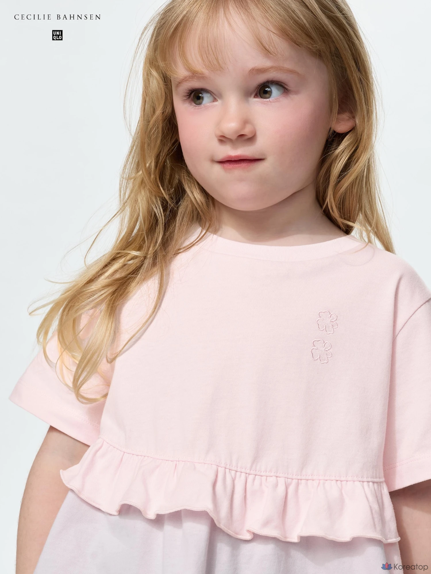 Футболка для девочек Uniqlo Frill T-Shirt