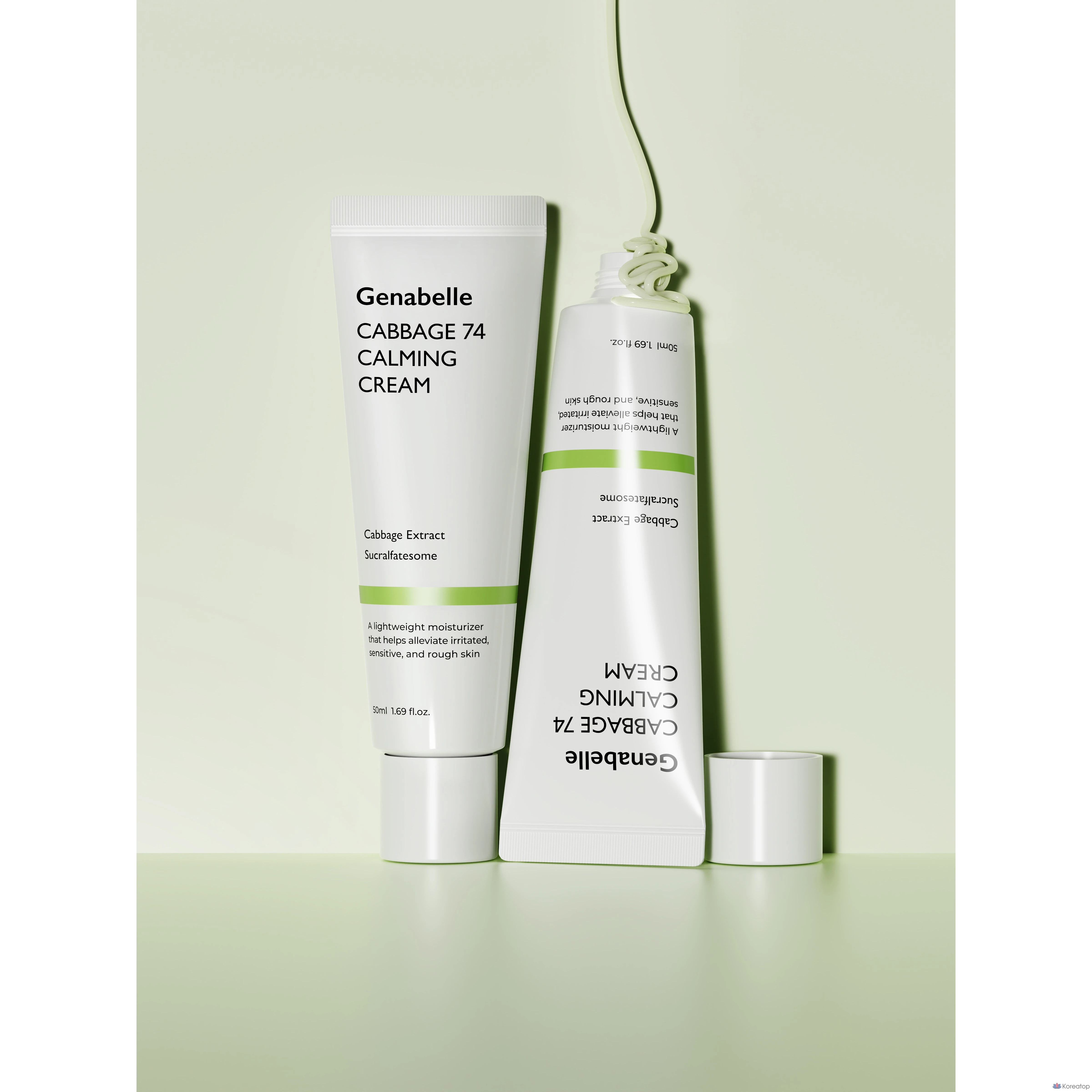 Крем для лица Genabelle Cabbage 74 Calming Moisture Cream, 50 мл, 1 шт.