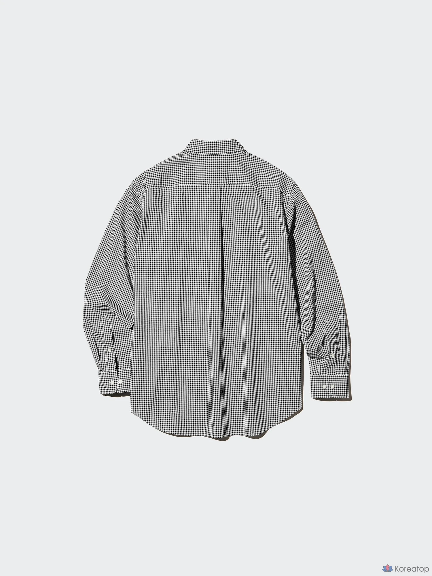 Рубашка Uniqlo Broadcloth Shirt Button-Down Collar Check A, фото 8