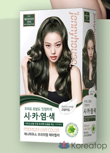 Краска для волос JennyHouse Premium Hair Color, оттенок Ash Vintage Khaki 6AK, 1 шт.
