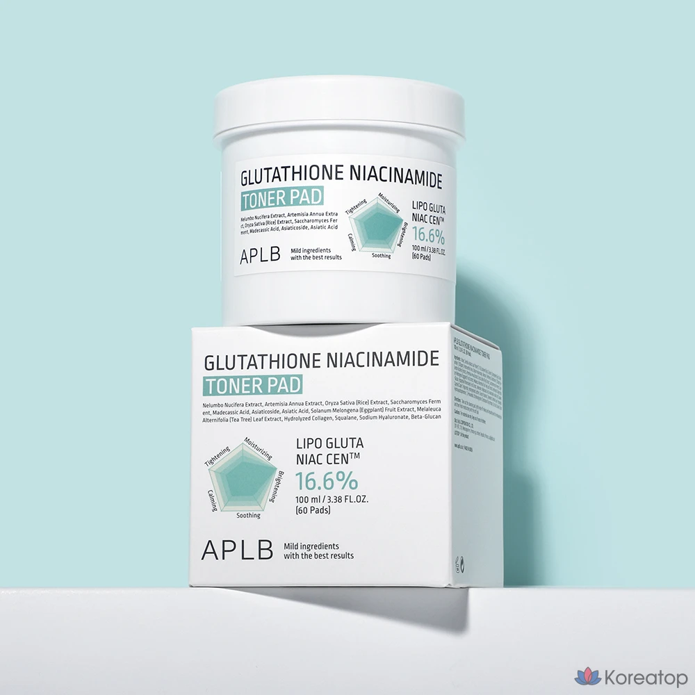 Тонер-пэды APLB Glutathione Niacinamide Toner Pad, 100 мл, 60 шт.
