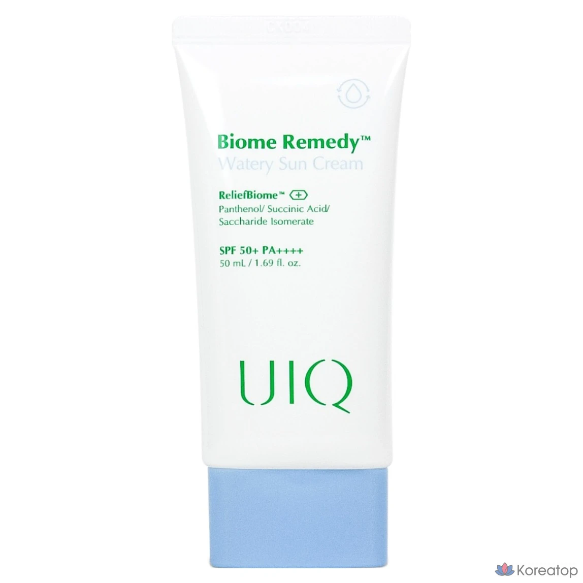 Солнцезащитный крем UIQ Biome Remedy Moisture Sun Cream SPF50+ PA++++, 50 мл, 1 шт.