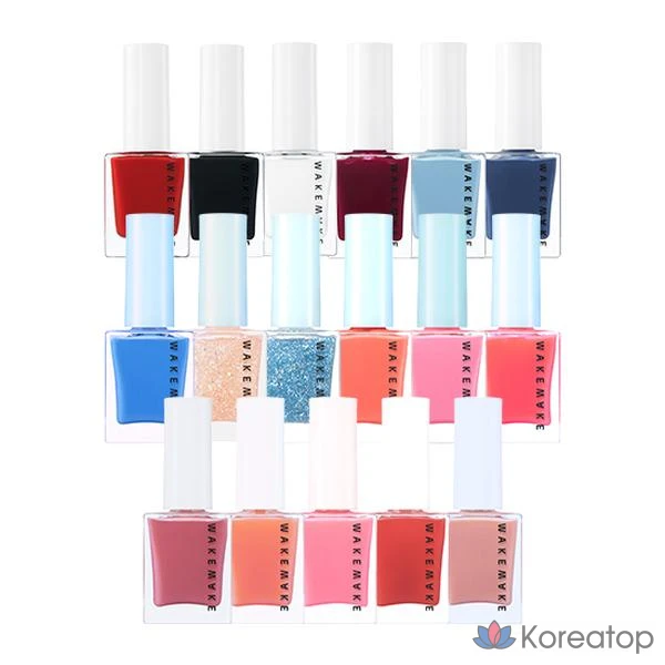Лак для ногтей WAKEMAKE Nail Gun Glitter, оттенок 47 Glass, 8 мл, 1 шт.