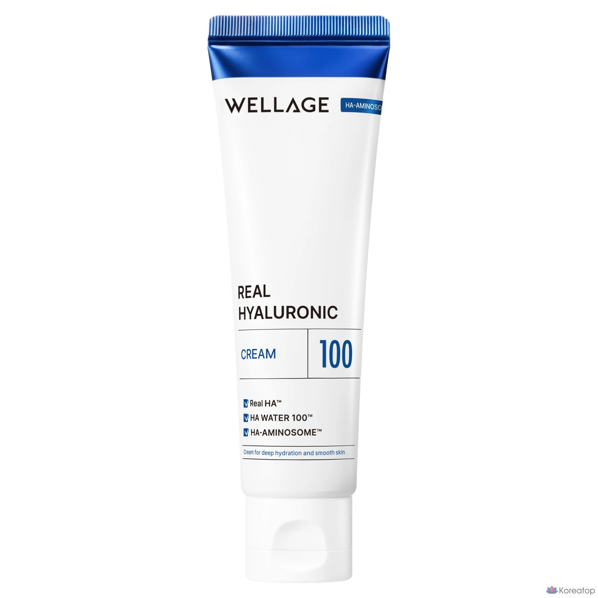 Крем WELLAGE Real Hyaluronic 100 Cream, 80 мл, 1 шт.