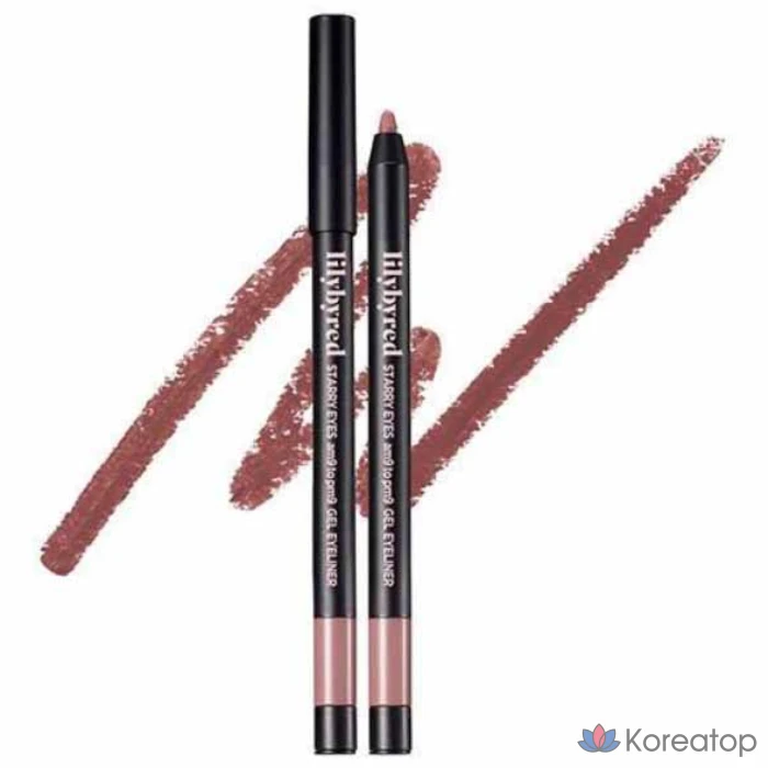 Гелевый лайнер для глаз Lilybyred Starlight Eyes Nine to Nine, оттенок 19 Misty Fig, 0.5 г, 1 шт.