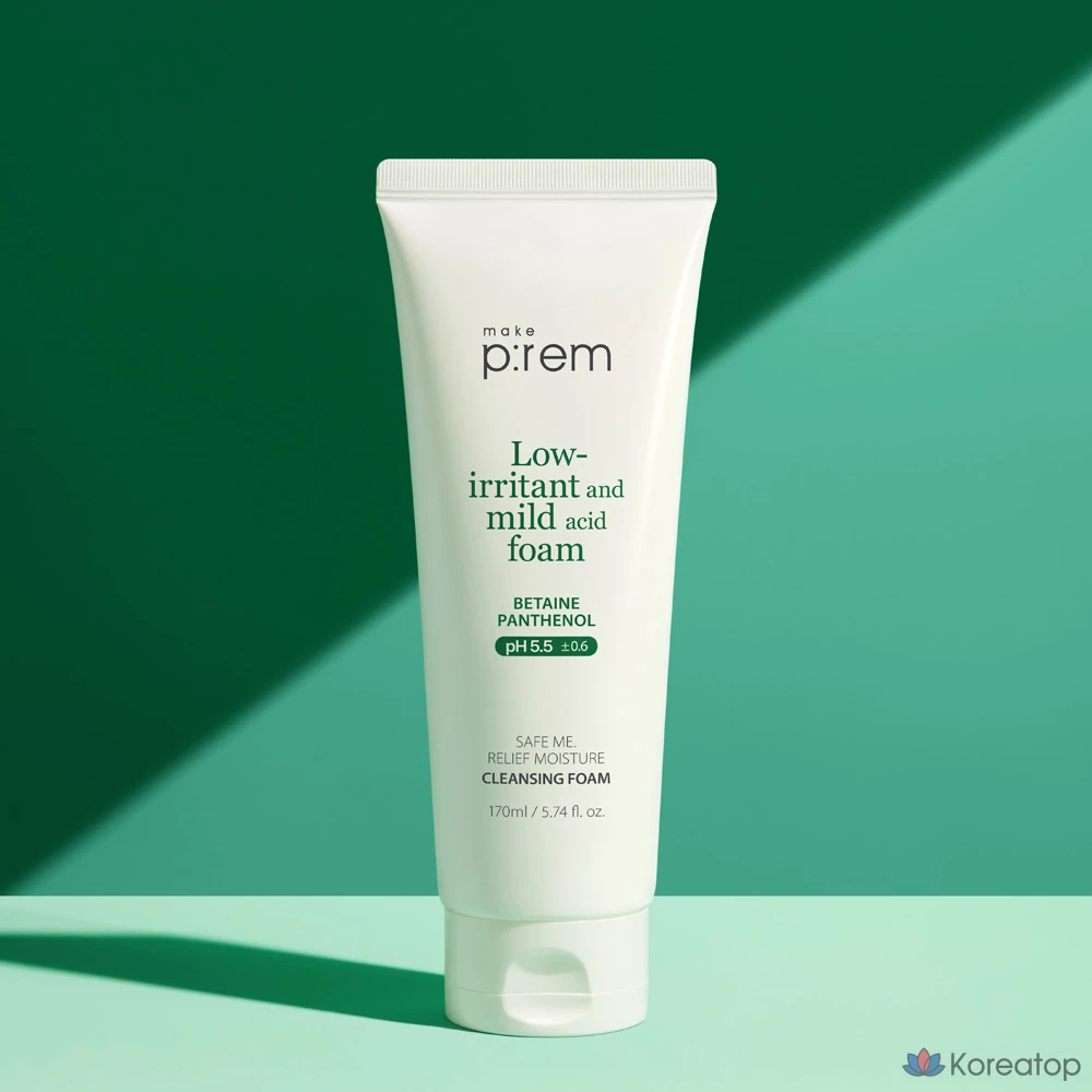 Очищающая пенка MAKE P:REM Safe Me Relief Moisture Cleansing Foam, 190 мл, 1 шт.