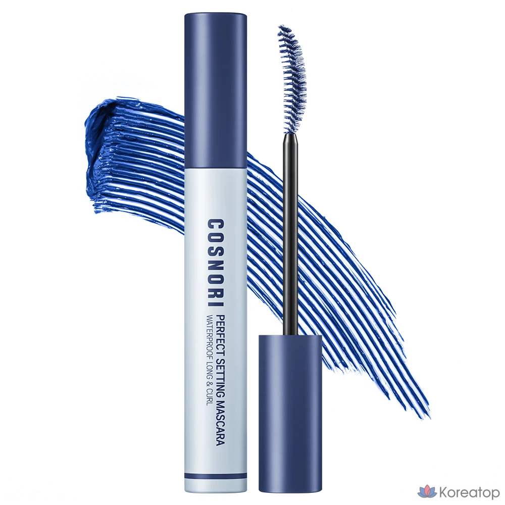 Тушь для ресниц Cosnori Perfect Setting Waterproof Long & Curl Mascara, оттенок 05 Royal Blue, 7 мл, 1 шт.