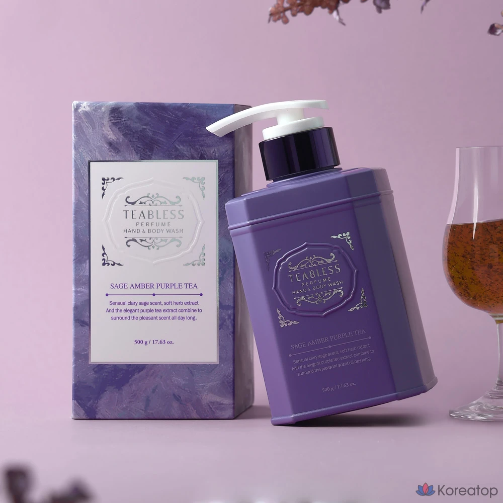 Гель для душа TEABLESS Perfume Body Wash Purple Tea Floral Woody, 500 г, 1 шт.