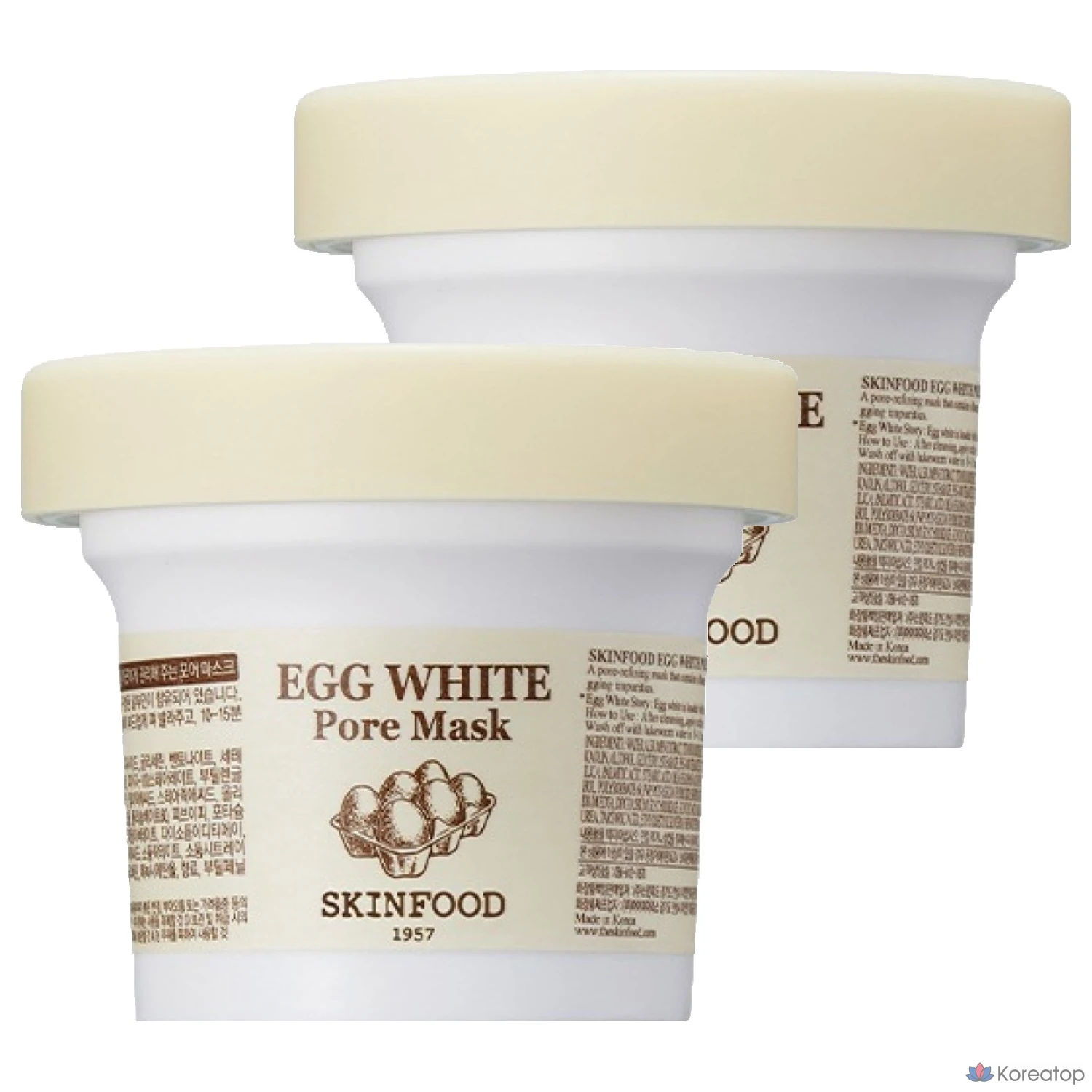 Маска для лица Skinfood Egg White Pore Mask, 2 шт.