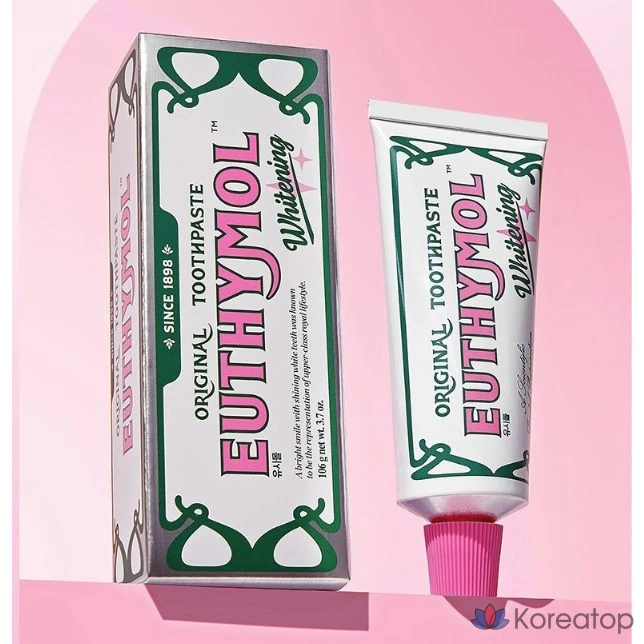 Зубная паста Euthymol Whitening Travel Set (паста 40 г + щетка + чехол), 1 шт.