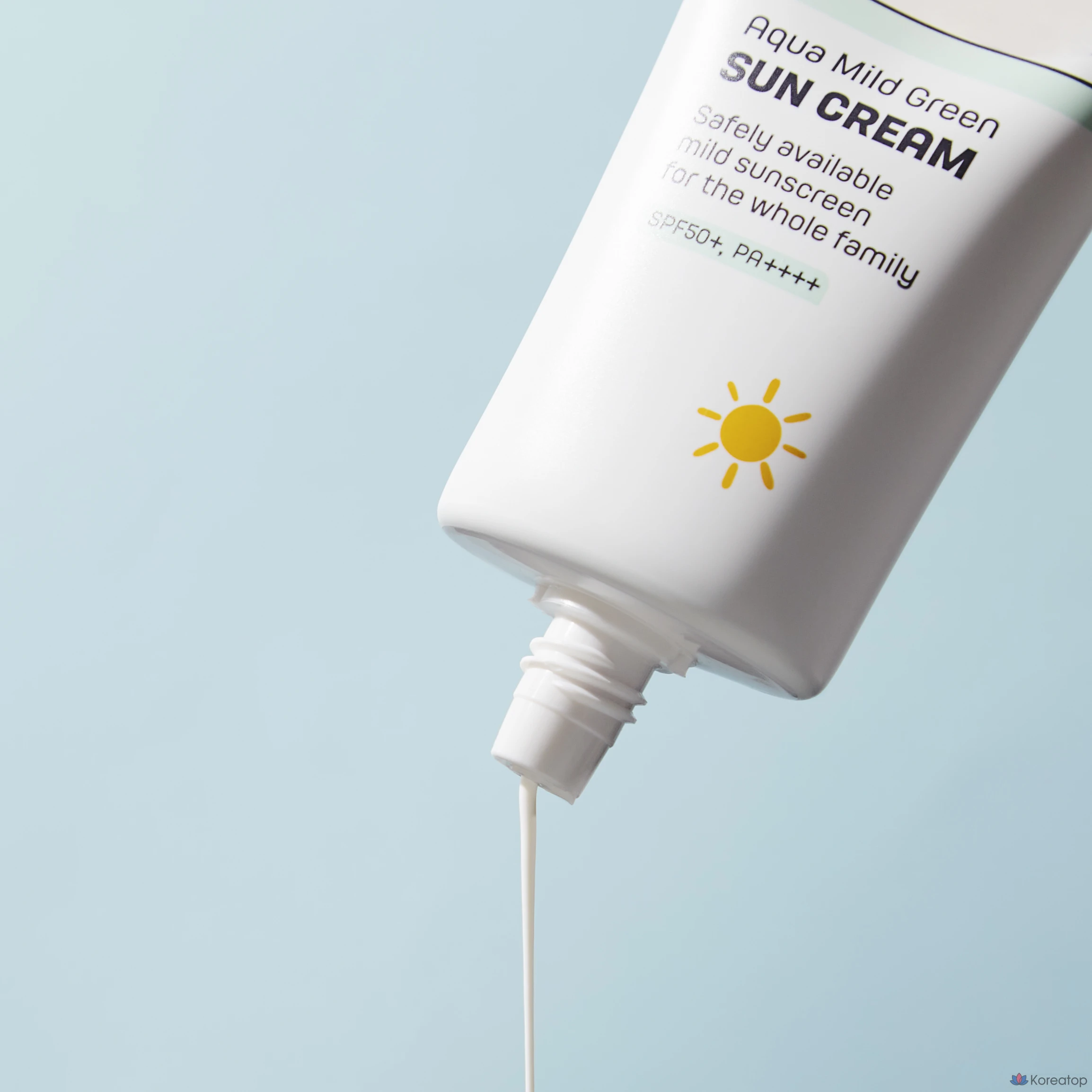 Солнцезащитный крем KIM JEONG MOON Aloe Cure Aqua Mild Green Sun Cream SPF50+ PA++++, 40 мл, 1 шт.