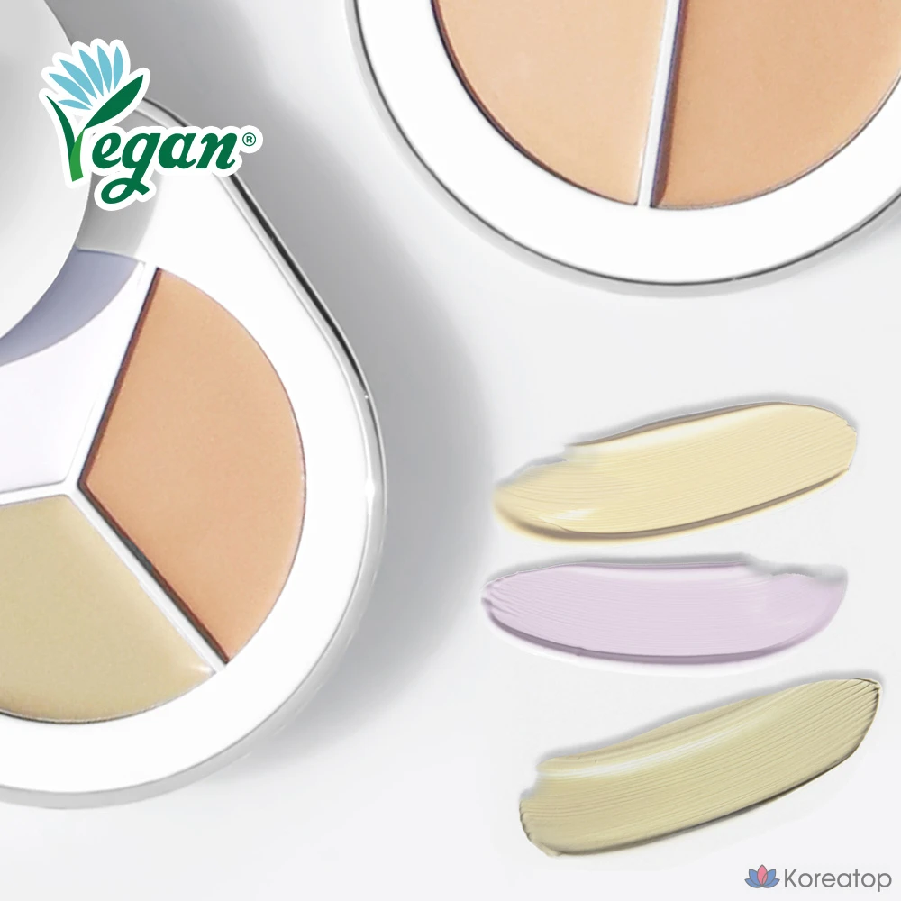 Консилер Dear.A Perfect Cover Concealer Palette Puff Set, оттенок C02, 4 шт., фото 2