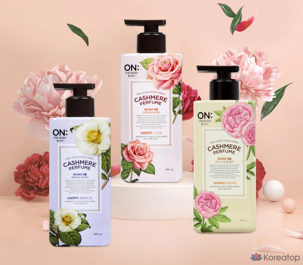 Лосьон для тела Pure Derma On The Body Cashmere Perfume Happy Breeze, 400 мл, 1 шт.