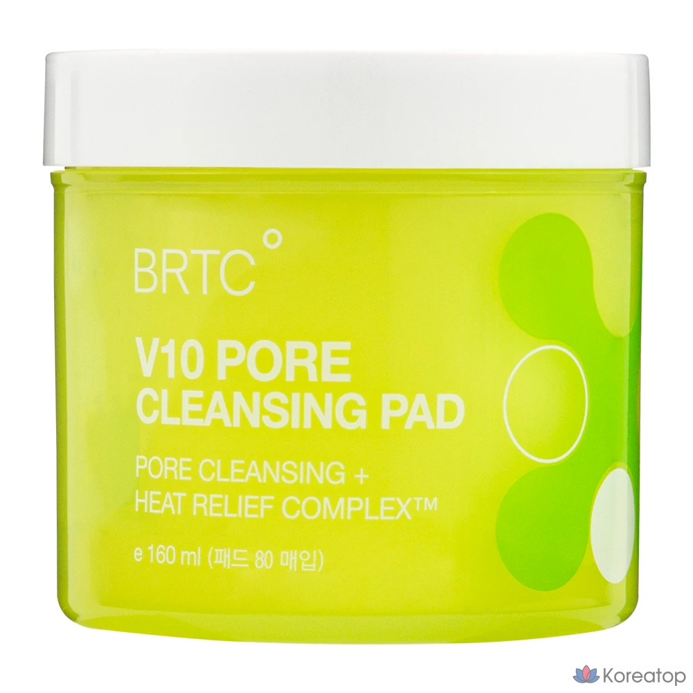 Очищающие пэды BRTC V10 Pore Cleansing Pad, 80 шт.