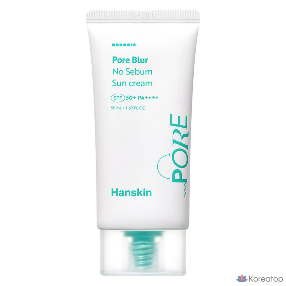 Солнцезащитный крем HANSKIN Pore Blur No Sebum Sun Cream SPF50+ PA++++, 50 мл, 1 шт.