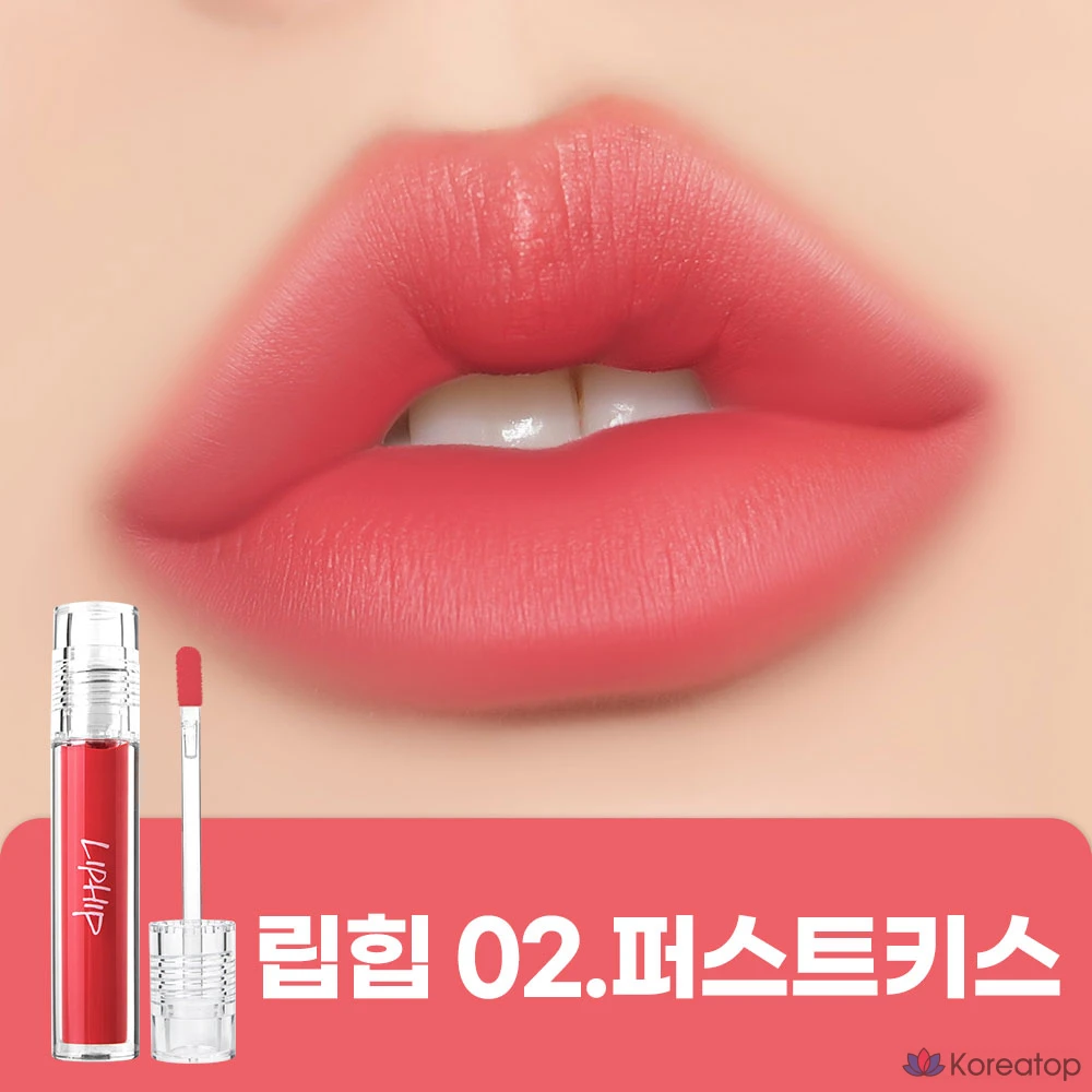 Матовая тинт для губ Peripera Lip Hip Long Lasting Lip Matte Tint, оттенок 02 First Kiss, 4.5 г, 1 шт.