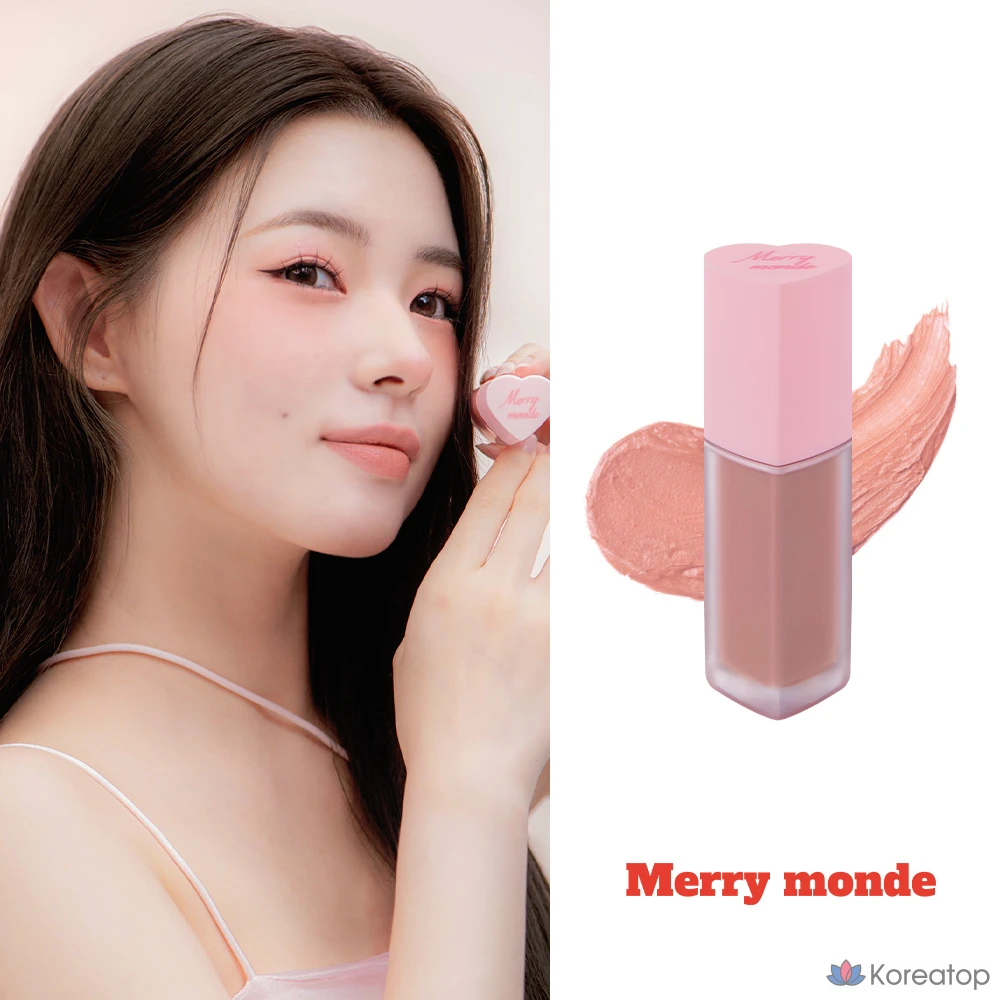 Тинт для губ Heartpercent Merrymond Cherry Heart Mega Tint, оттенок Cream Cherry, 1 шт., фото 2