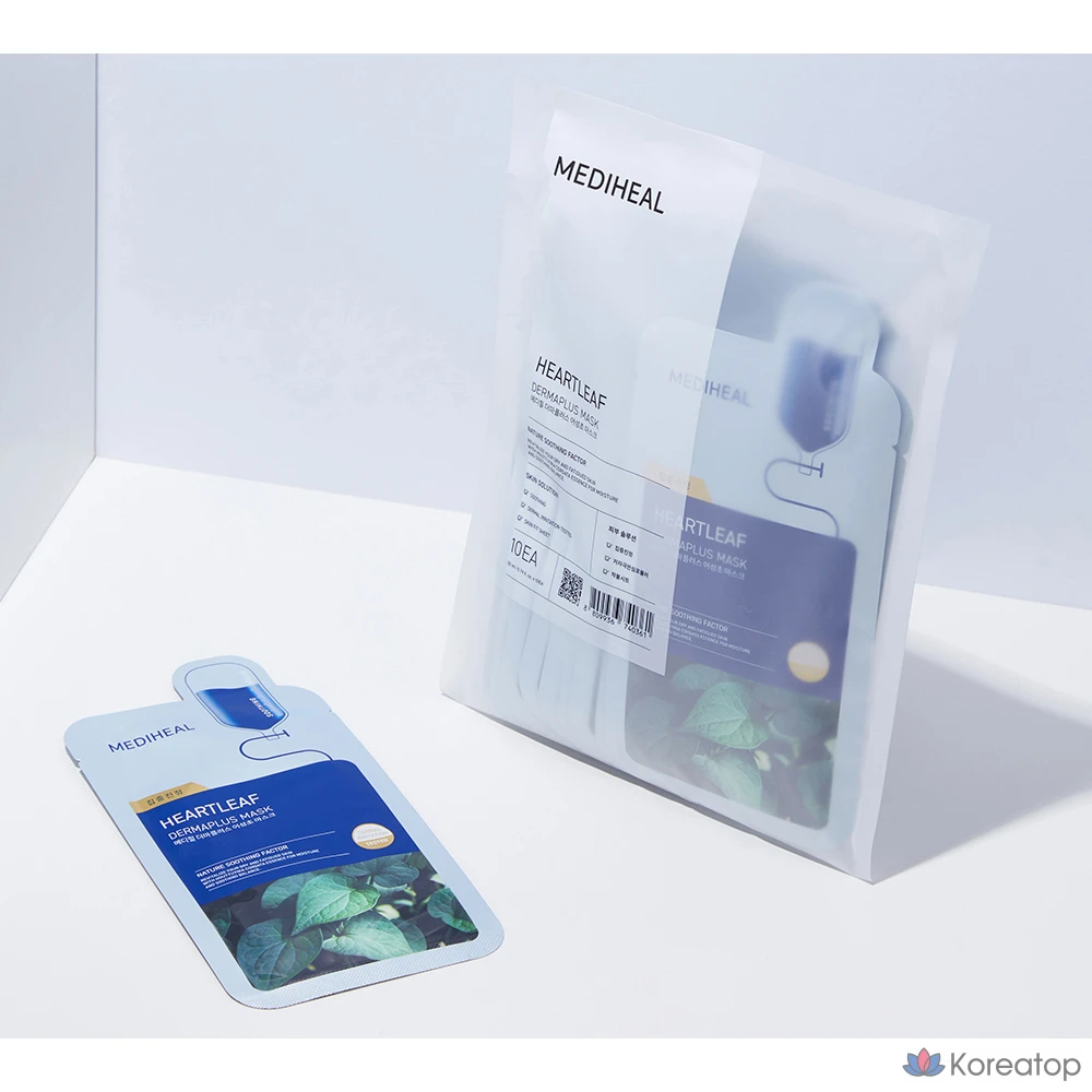 Тканевая маска для лица MEDIHEAL Derma Plus Centella Asiatica Mask, 10 шт.