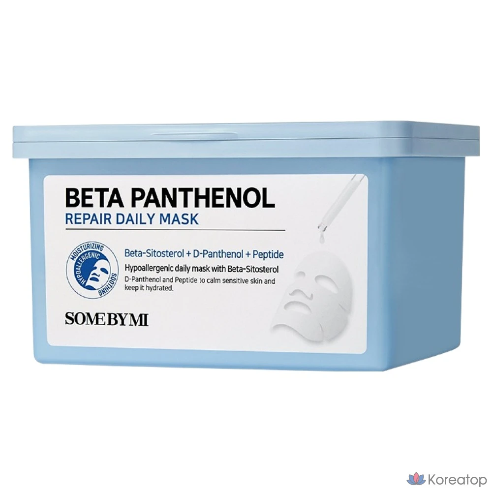 Тканевая маска для лица Some By Mi Beta Panthenol Repair Daily Mask, 30 шт.