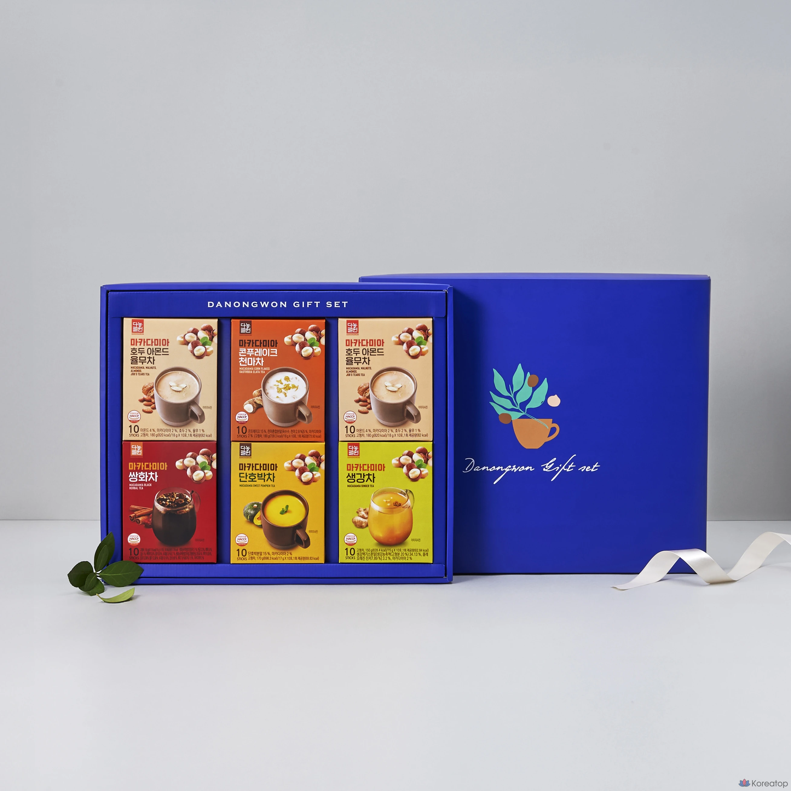 Набор для ухода Danongwon Powder Tea No.1 + Shopping Bag Set, 6 шт.