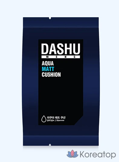 Кушон DASHU Men's Aqua Mat BB Cushion Refill, оттенок Deep Beige, 15 г, 1 шт.