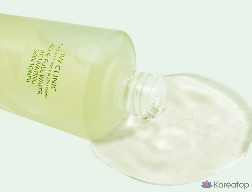 Набор для ухода 3W Clinic Aloe Full Water Activating Skincare 3-piece Set, 1 шт.
