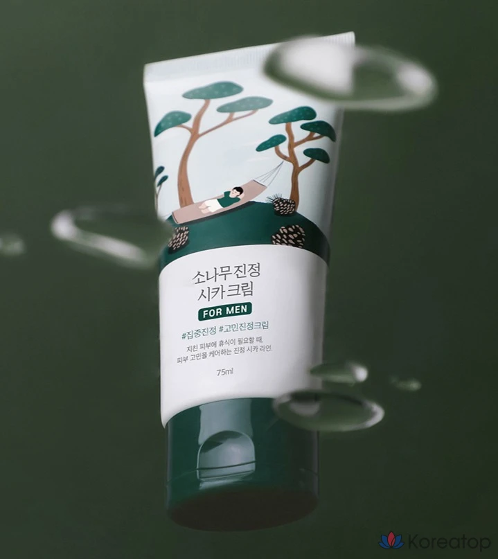 Крем для лица Round Lab For Men Pine Calming Cica Cream, 75 мл, 1 шт.