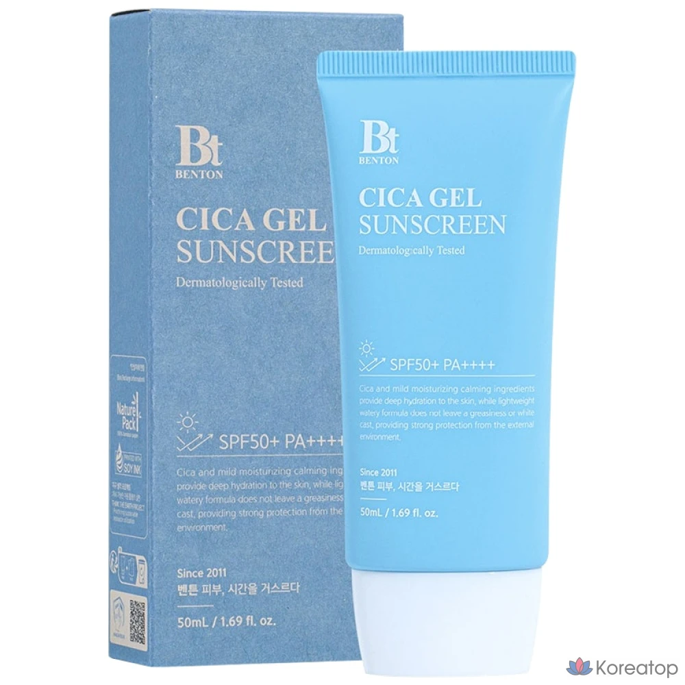 Солнцезащитный крем-сыворотка Benton Cica Moisture Sun Serum SPF50+ PA++++, 50 мл, 1 шт.
