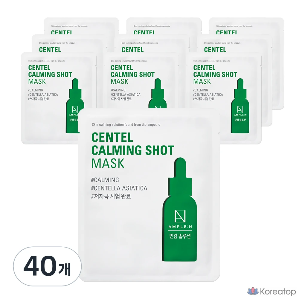 Тканевая маска для лица AMPLE:N Centella Calming Shot Soothing Mask, 40 шт.
