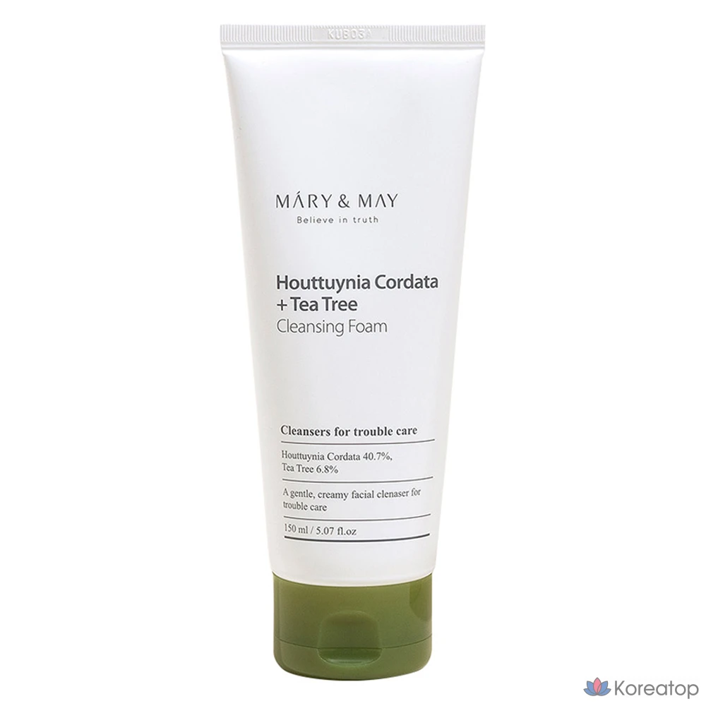 Очищающая пенка Mary&amp;May Heartleaf Tea Tree Pore Cleansing Foam, 150 мл, 1 шт.