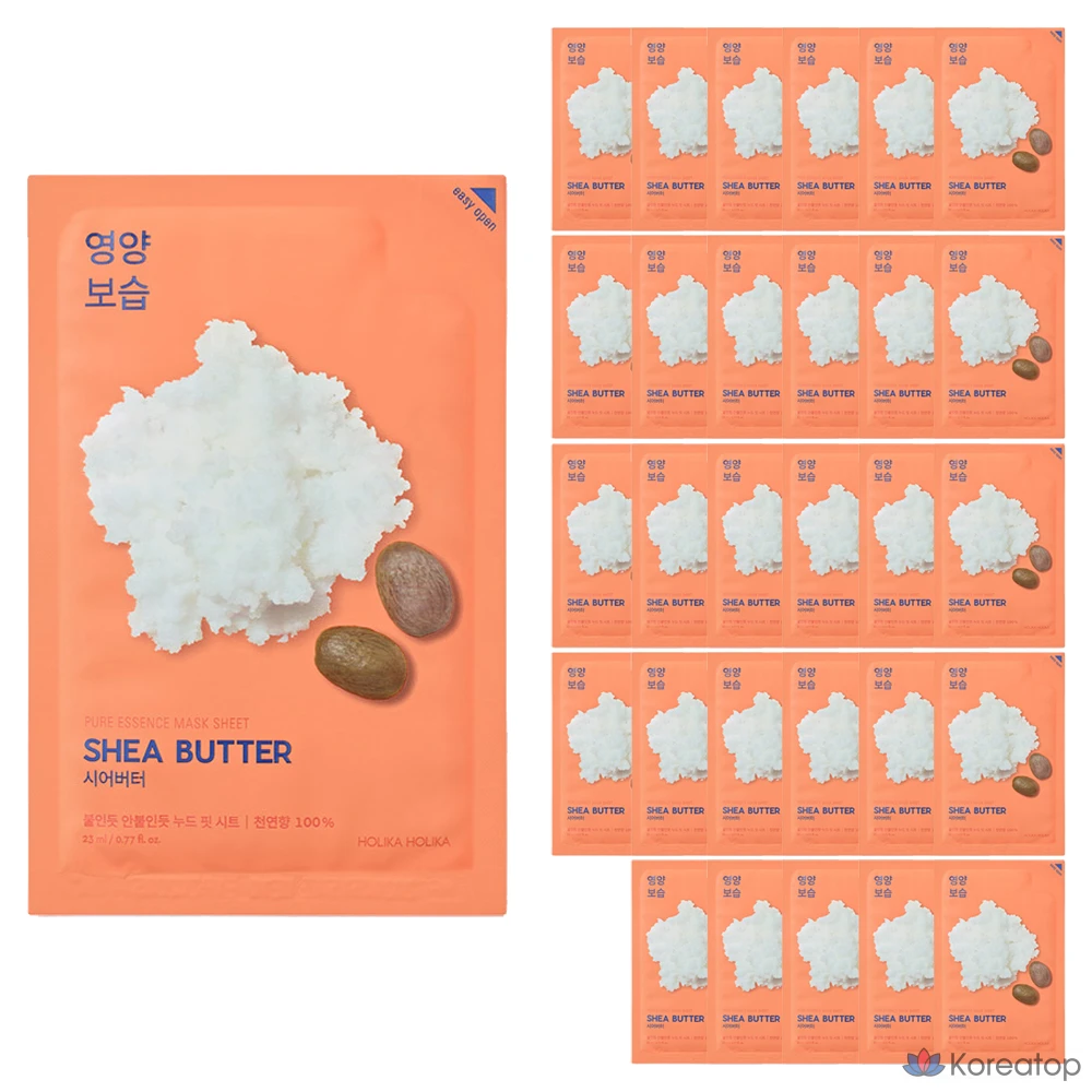 Тканевая маска для лица Holika Holika Pure Essence Mask Sheet Shea Butter, 50 шт.