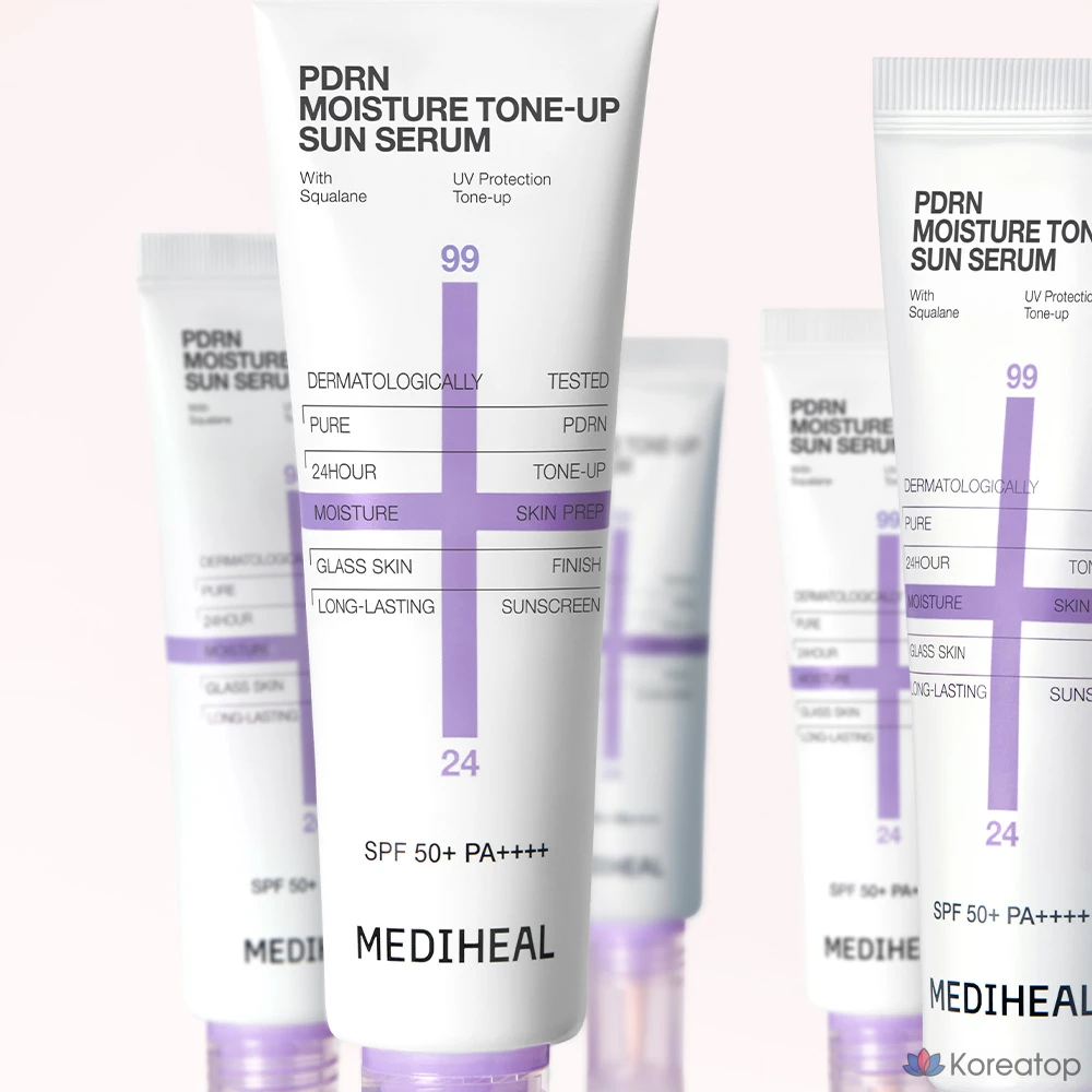 Солнцезащитная сыворотка MEDIHEAL PDRN Moisture Tone Up Sun Serum, 50 г, 1 шт.