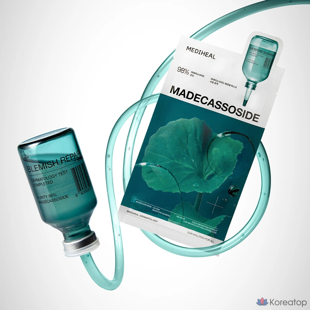 Тканевая маска для лица MEDIHEAL Madecassoside Essential Mask Trace Repair, 10 шт., фото 3