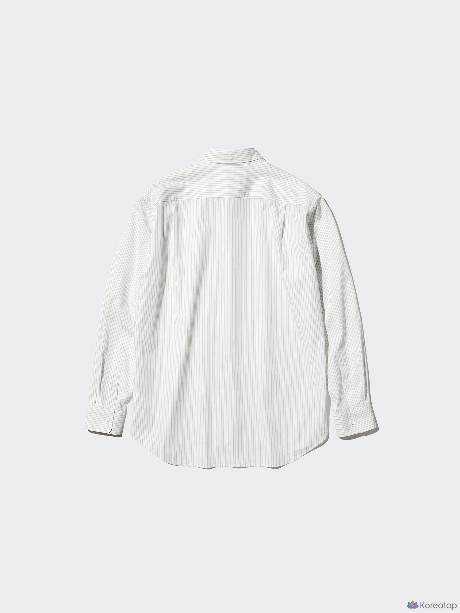 Рубашка Uniqlo Broadcloth Shirt Regular Collar Stripe A, фото 8