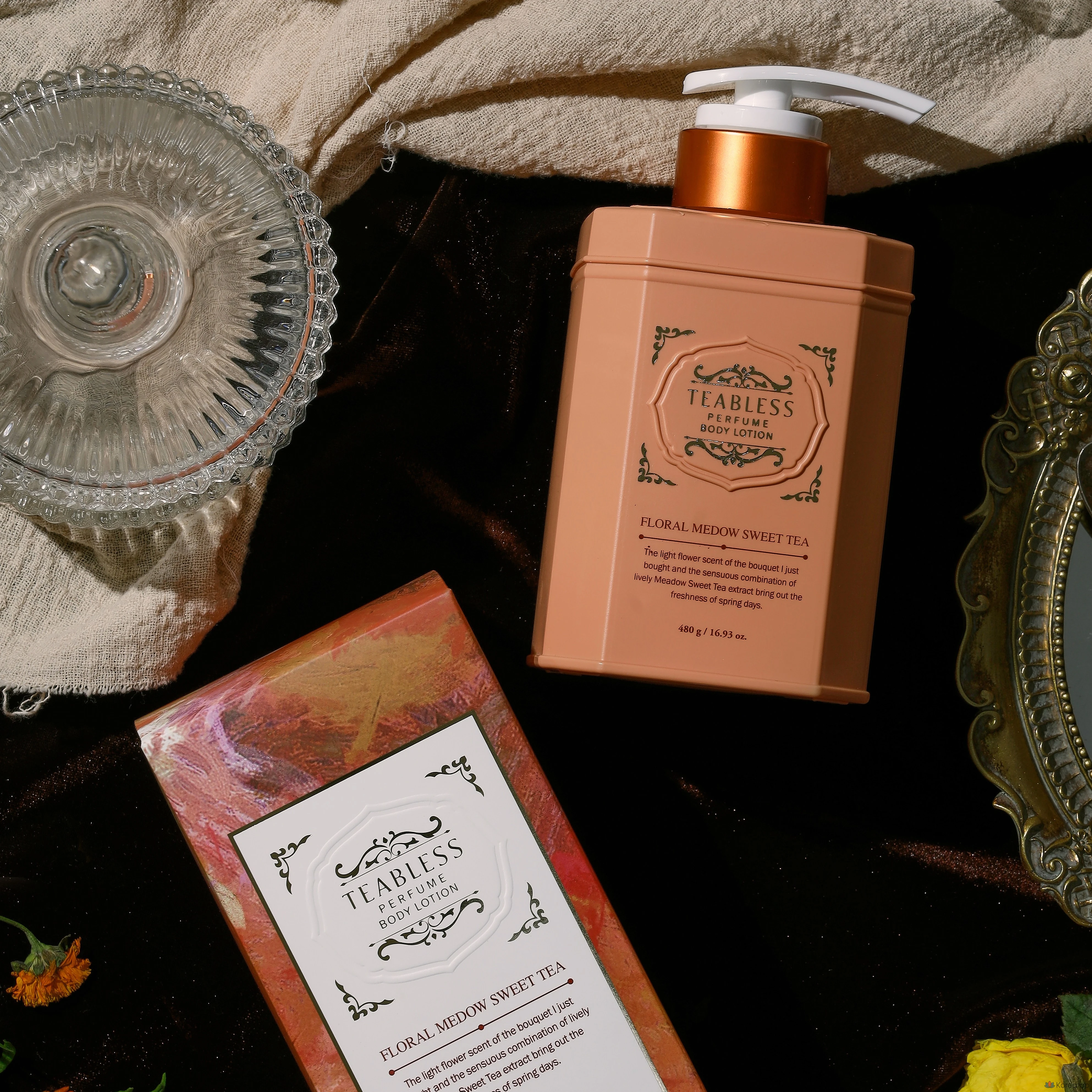Лосьон для тела TEABLESS Perfume Body Lotion Sweet Tea Floral, 480 г, 1 шт.