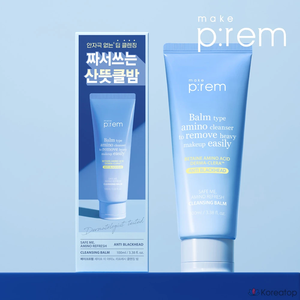 Очищающий бальзам MAKE P:REM Safe Me Amino Refresh Cleansing Balm, 100 мл, 1 шт.