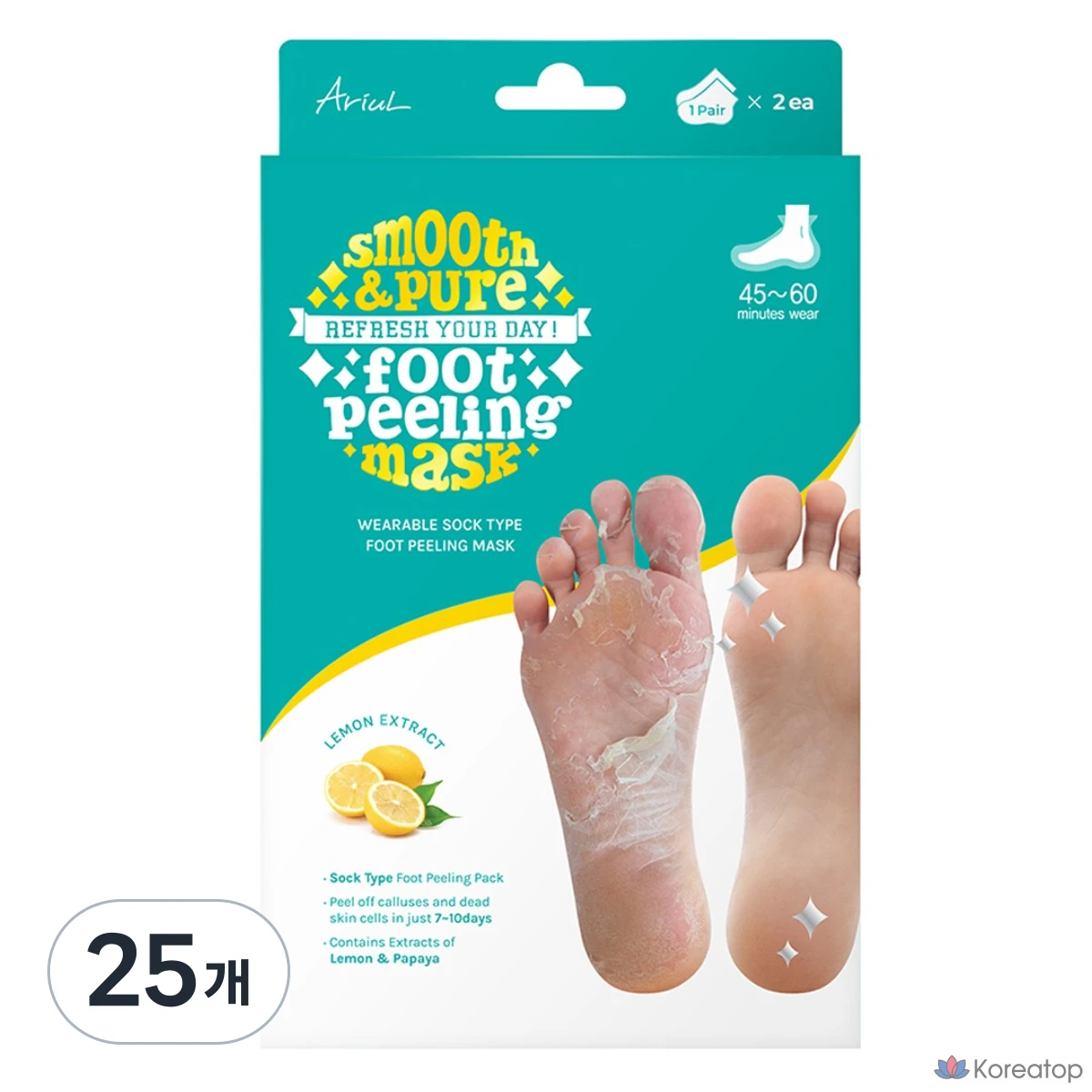Пилинг-маска для ног Ariul Smooth & Pure Foot Peeling Mask, 34 г, 50 шт.