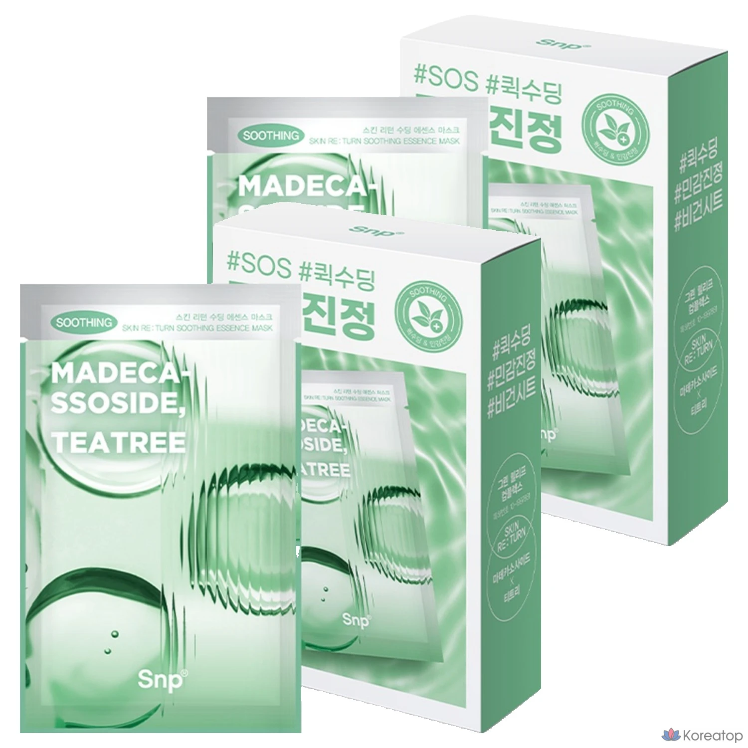 Тканевая маска для лица SNP Skin Return Soothing Essence Mask, 20 шт.